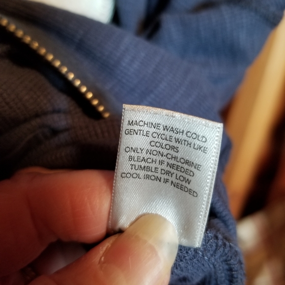 Christopher and Banks Lightweight Zip Up Hooded Sweatshirt Sz P/L - Picture 7 of 7